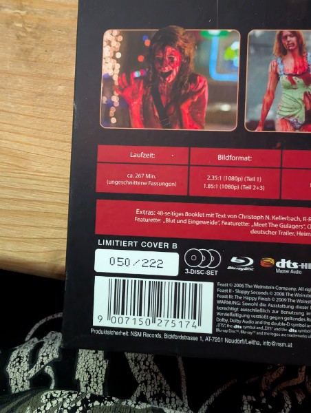 Feast Trilogie (3 Disc Limited Mediabook, Cover B)