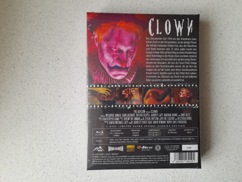 MEDIABOOK wattiert : CLOWN - Nummer 245
