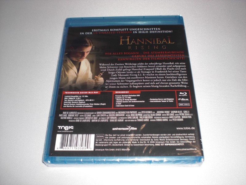 Hannibal Rising Wie alles begann UNCUT Bluray NEU