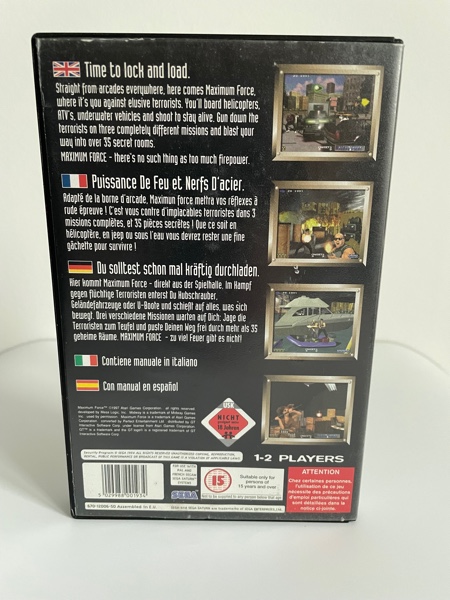 Maximum Force - Sega Saturn - PAL-EUR