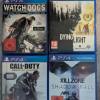 4 PS4- Spiele ( Dying Light,  ...