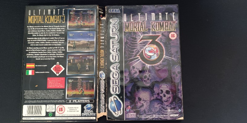 Ultimate Mortal Kombat 3 +Arcade Stick Sega Saturn