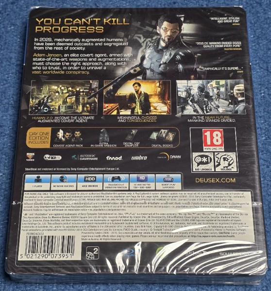 Deus Ex Mankind Divided | PS4 | Steelbook | NEU