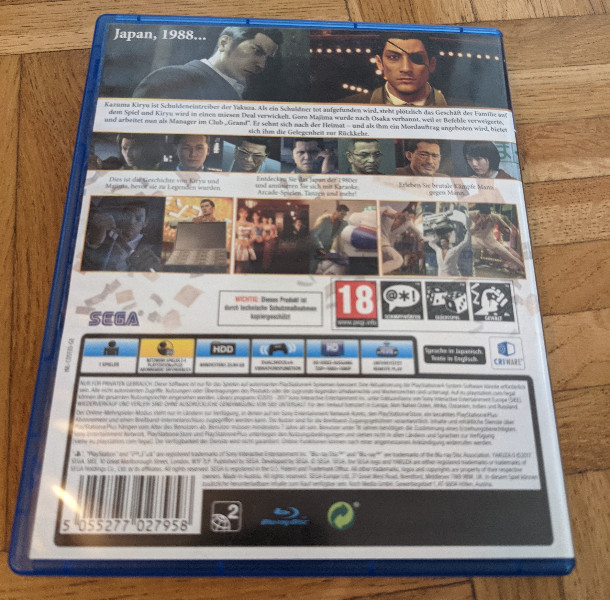 Yakuza Zero 0 - Playstation 4 -PS4-