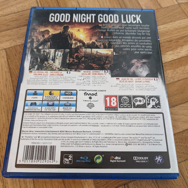 Dying Light -Playstation 4- -PS4-