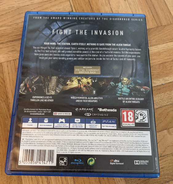 Prey -Playstation 4- -PS4-