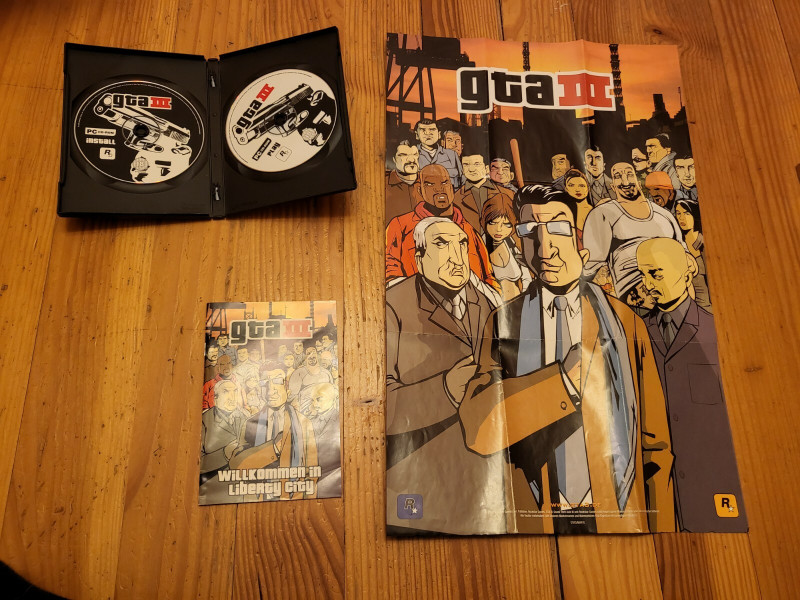 Grand Theft Auto III (dt.) (PC, 2002) 2 CD-Rom