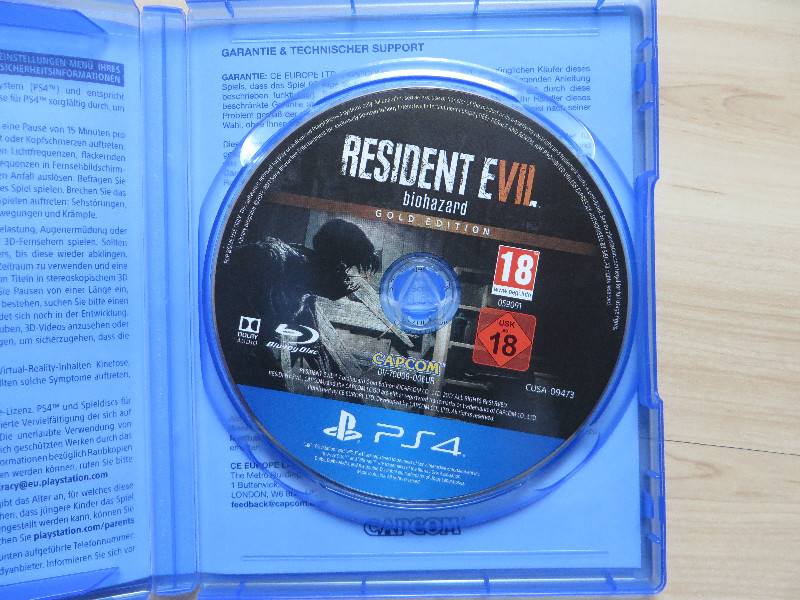 Resident Evil 7 Biohazard Gold Edition.