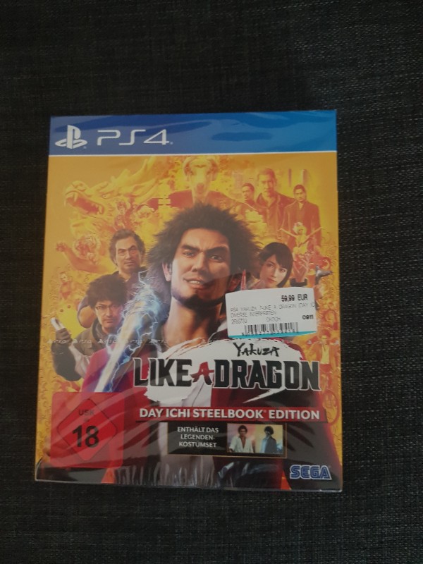 Yakuza Like a Dragon Steelbook Edition Ps4 neu