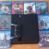 PS4 mit 9 Top Games Neuwertig