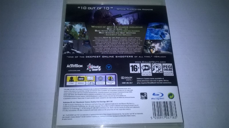 Call of Duty 4 Game of the Year UK Uncut