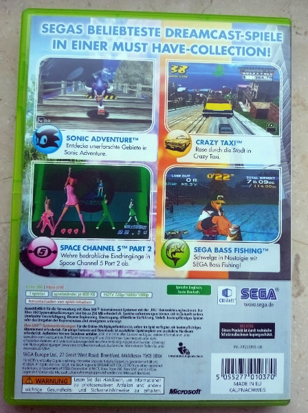 Dreamcast Collection - X-BOX 360 4 Spielesammlung