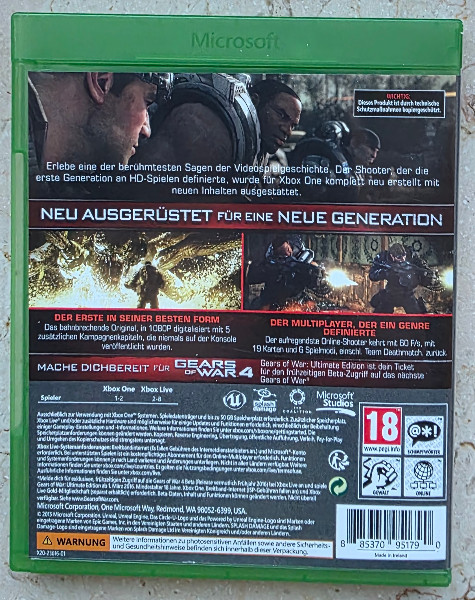Gears of War 1 Ultimate Edition Xbox One Series X