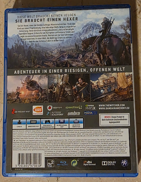 The Witcher 3 III Wild Hunt PS4 Playstation 4