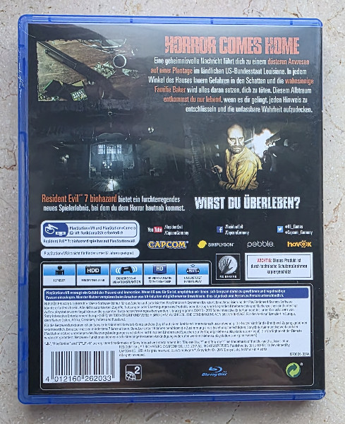 Resident Evil 7 Biohazard Playstation 4 PS4