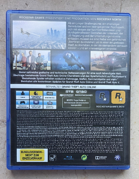 GTA V - Grand Theft Auto 5 Playstation 4 PS4
