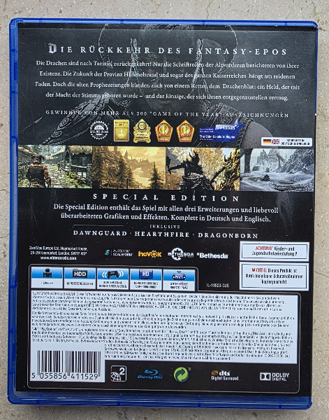 Skyrim Special Edition PS4 The Elder Scrolls V