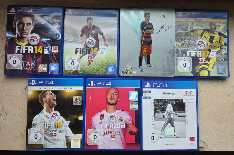 7 Fifa Spiele Spielesammlung 14151617182021 PS4