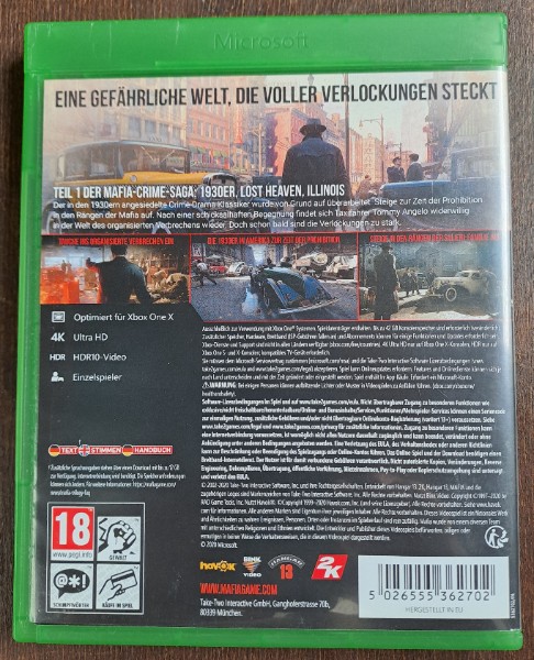 Mafia - Definitive Edition (XBOX ONE)