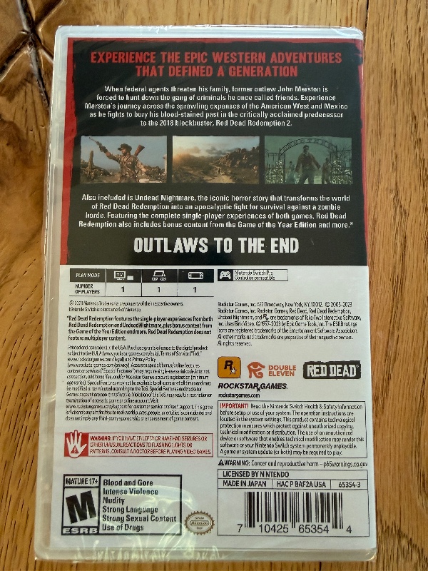 Red Dead Redemption Nintendo Switch
