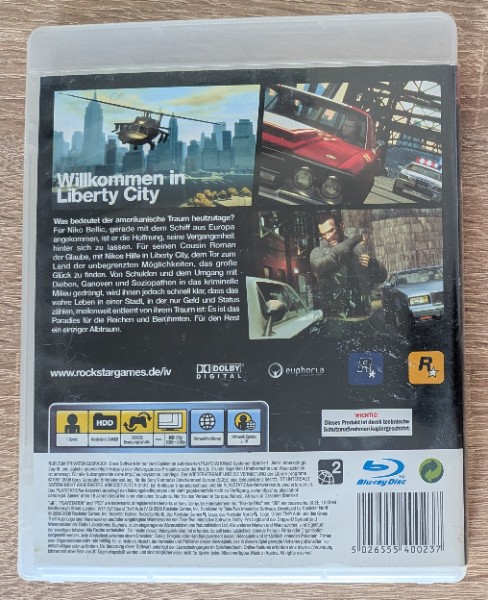 GTA Grand Theft Auto 4 IV GTAIV PS3