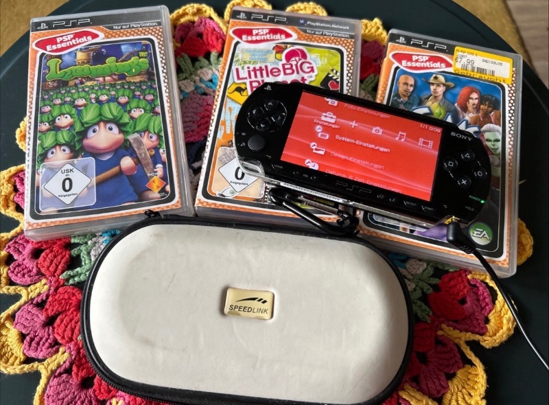 Playstation Portable PSP-1000 Konsole schwarz TOP