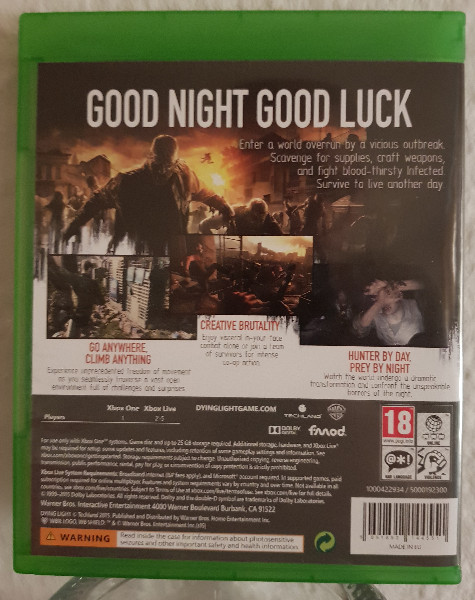 Dying Light 100% Uncut XBOX ONE XBOX SERIES