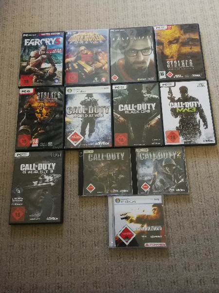 PC Spielesammlung FSK 18 Call of Duty Stalker uvm.