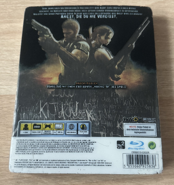 RESIDENT EVIL 5 - STEELBOOK -PS3