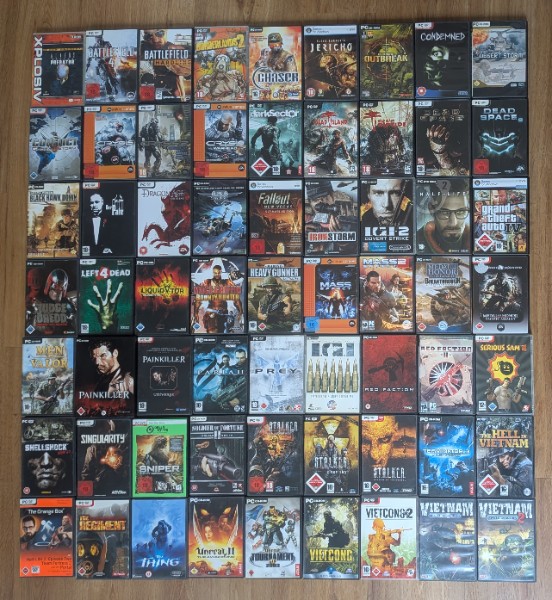Mega XXL PC USK18 FSK18 63x Spiele Paket Konvolut