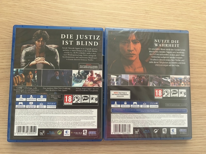 Judgment + Lost Judgment PS4 Bundle deutsch USK 18