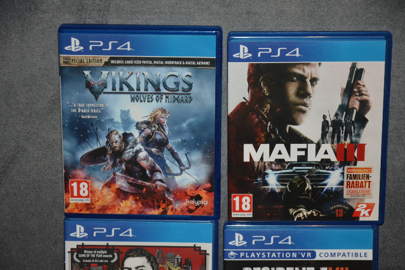 4 PS4 Spiele - Sleeping Dogs Mafia Evil 7 - PEGI