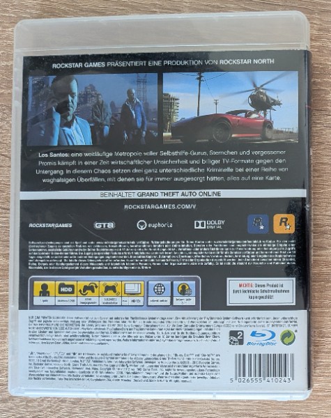 Grand Theft Auto V 5 GTAV PS3 inkl. Karte