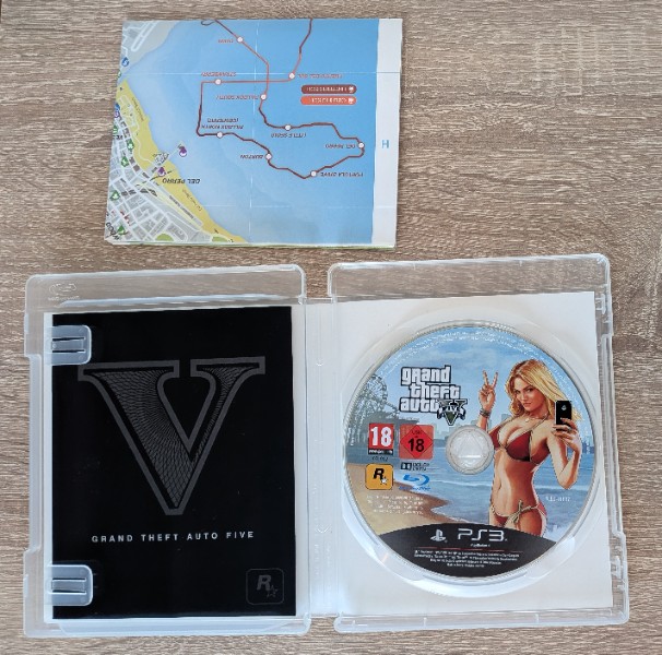 Grand Theft Auto V 5 GTAV PS3 inkl. Karte