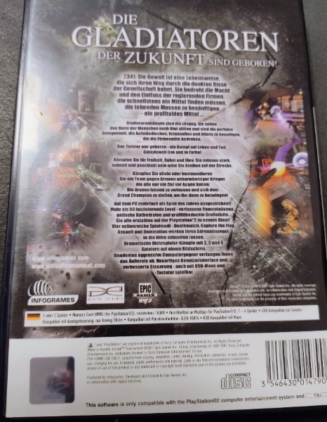 Unreal Tournament Playstation 2 PS2
