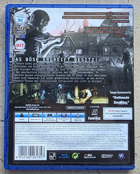The Evil Within Uncut PS4 Playstation 4