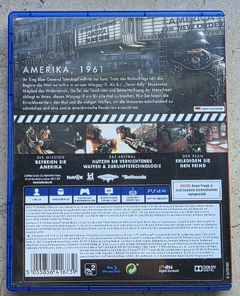 Wolfenstein II The New Colossus Playstation 4