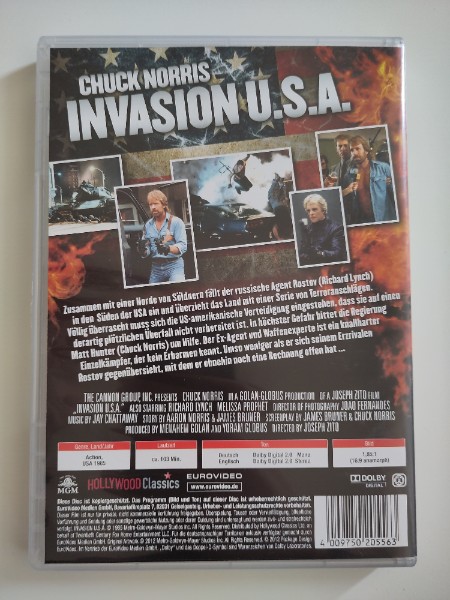Invasion USA | DVD wie NEU | FSK 18 UNCUT | Norris