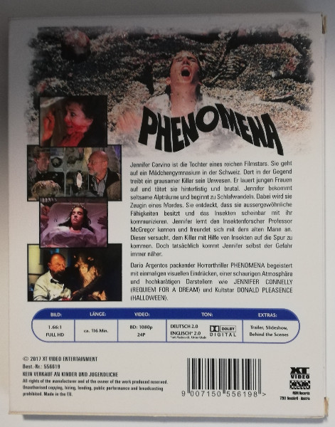 PHENOMENA   ( UNCUT ) IM PAPPSCHUBER - BLURAY