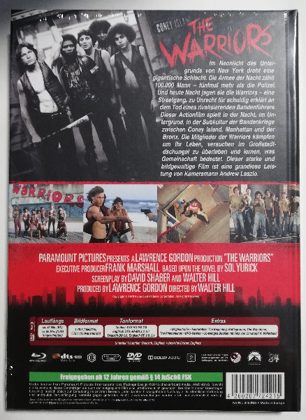 THE  WARRIORS      MEDIABOOK  ( UNCUT )