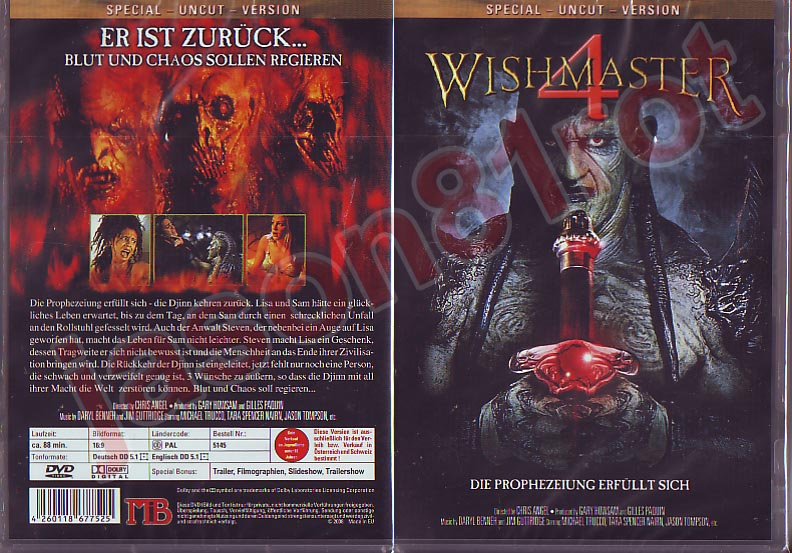 Wishmaster 4 - Die Prophezeiung -  OVP uncut