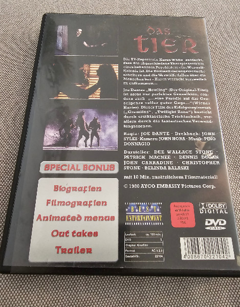 Das Tier - The Howling FSK 18 DVD