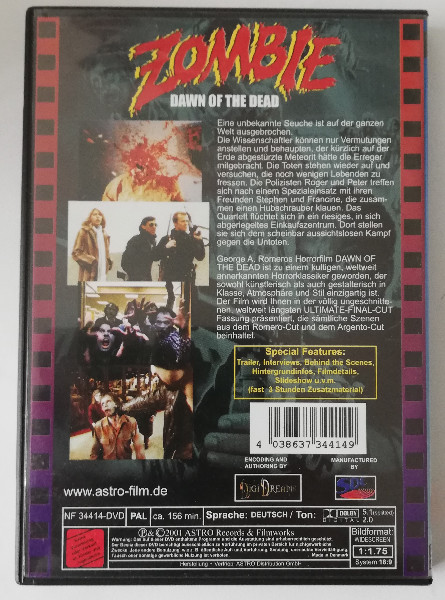 ZOMBIE  ( UNCUT )  156  min.