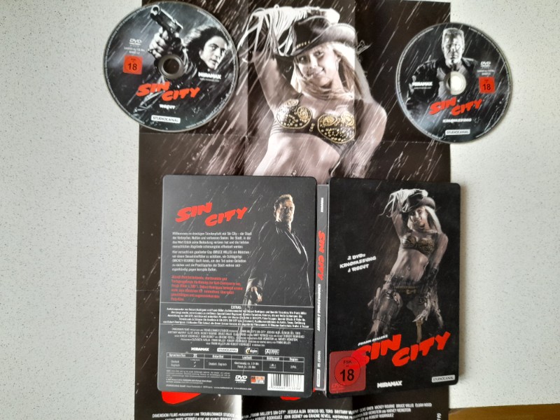 DVD STEELBOOK : SIN CITY - RECUT + KINOFASSUNG