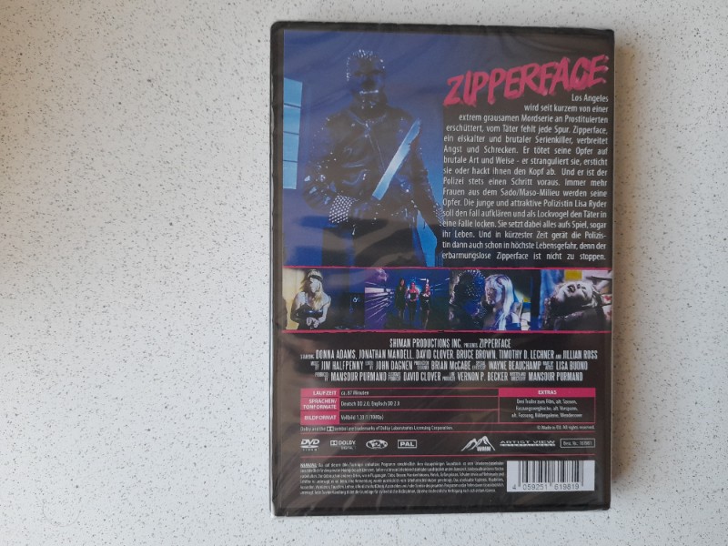DVD : ZIPPERFACE mit DONNA ADAMS
