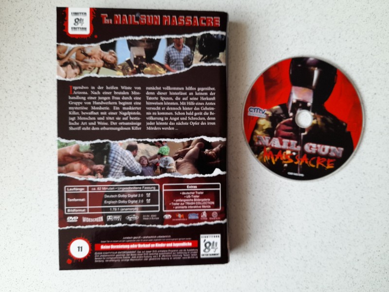 DVD-GROSSE-HARTBOX : THE NAILGUN MASSACRE - UNCUT