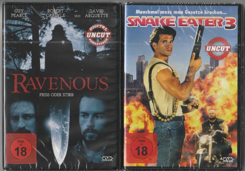 6x DVD - Horror,Action,Kom�die,Thriller