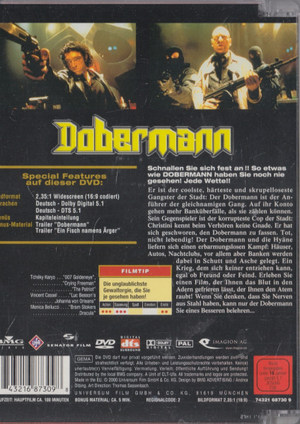 Dobermann + Glasbox DVD Neu