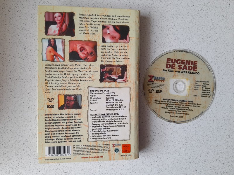 DVD- GROSSE  HARTBOX : EUGENIE DE SADE
