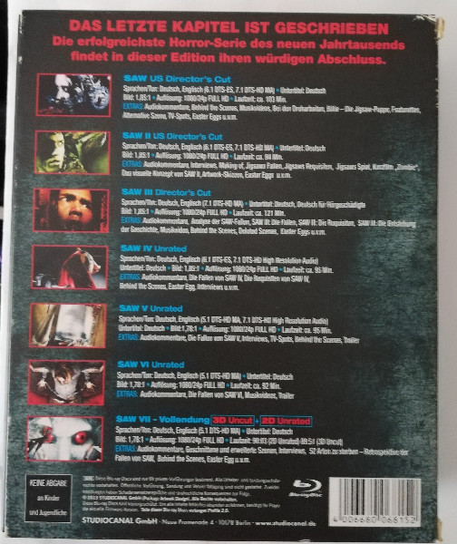 SAW 1 - 7  FINAL  EDITION  ( UNCUT )